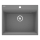 Deante ZRC_S10A - Évier de cuisine CORIO 50 x 60 cm en granit, gris métallisé