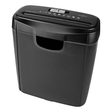 Déchiqueteuse de papier A4, capacité 10 L, 230 V, noire