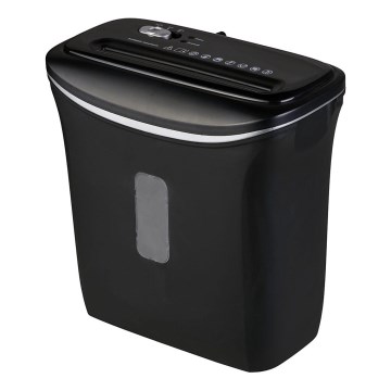 Déchiqueteuse de papier A4, capacité 12 L, 230 V, noire