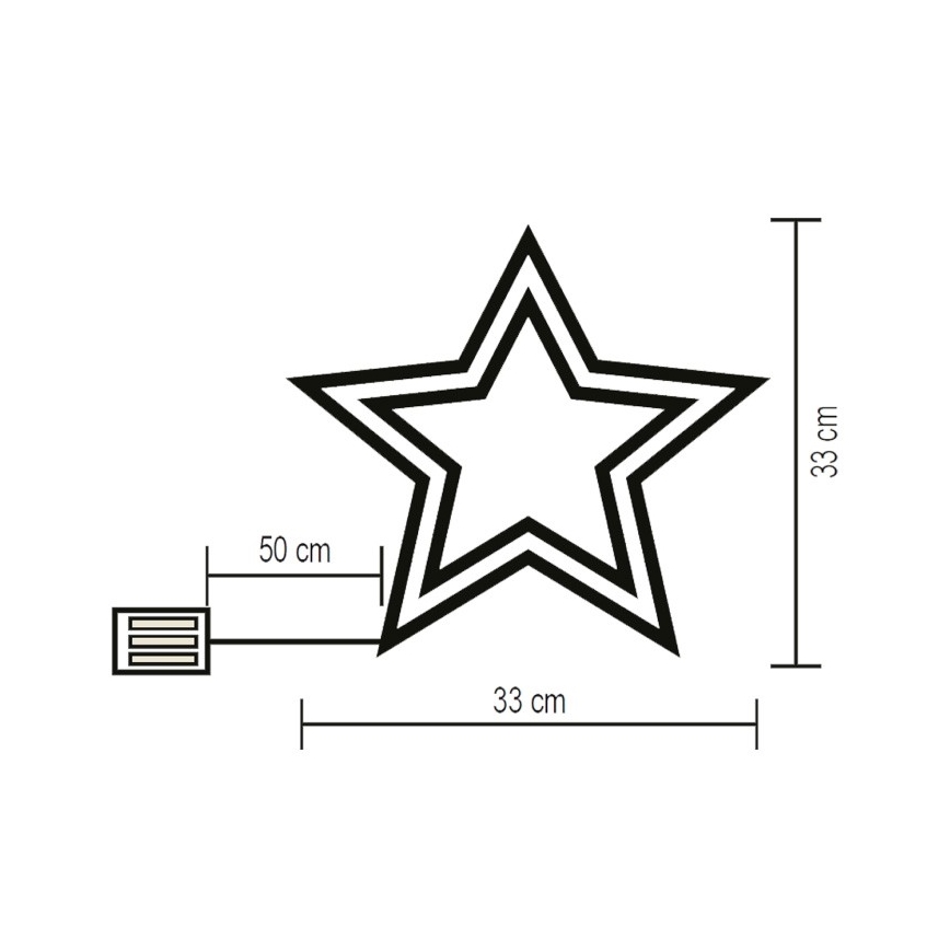 Décoration de noël LED/3xAA multicolore