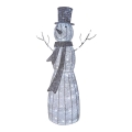 Décoration de Noël 120xLED/2,8W/230V 124 cm bonhomme de neige