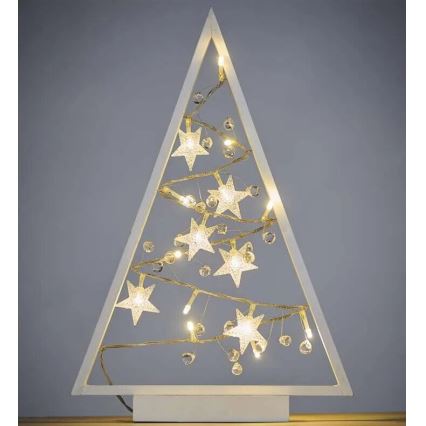 Décoration de Noël 15xLED/2xAA arbre