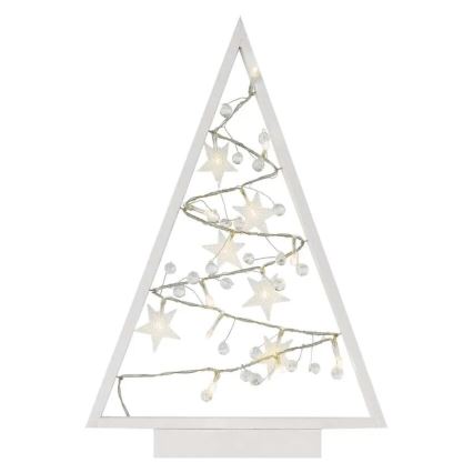Décoration de Noël 15xLED/2xAA arbre