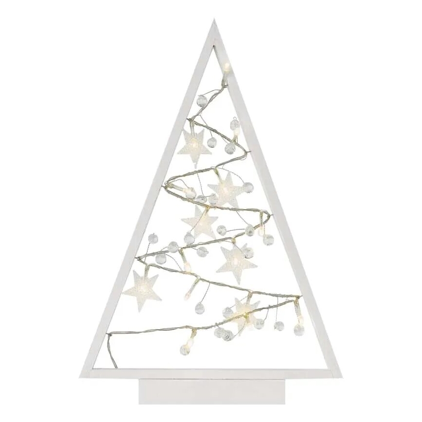 Décoration de Noël 15xLED/2xAA arbre