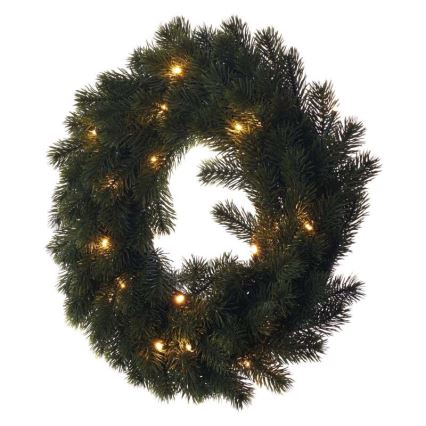 Décoration de noël 20xLED/2xAA d. 40 cm
