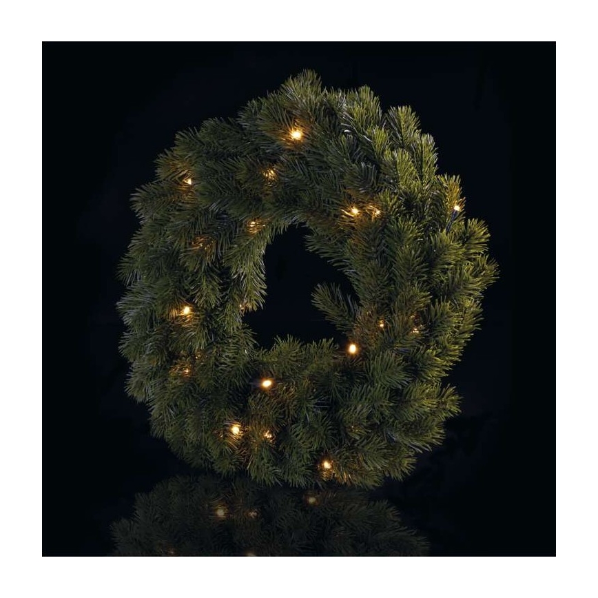 Décoration de noël 20xLED/2xAA d. 40 cm