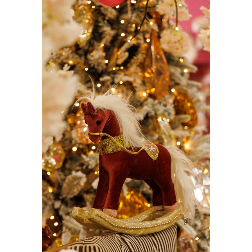 Décoration de Noël 31 cm cheval à bascule