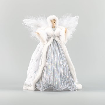 Décoration de Noël 41 cm ange argent