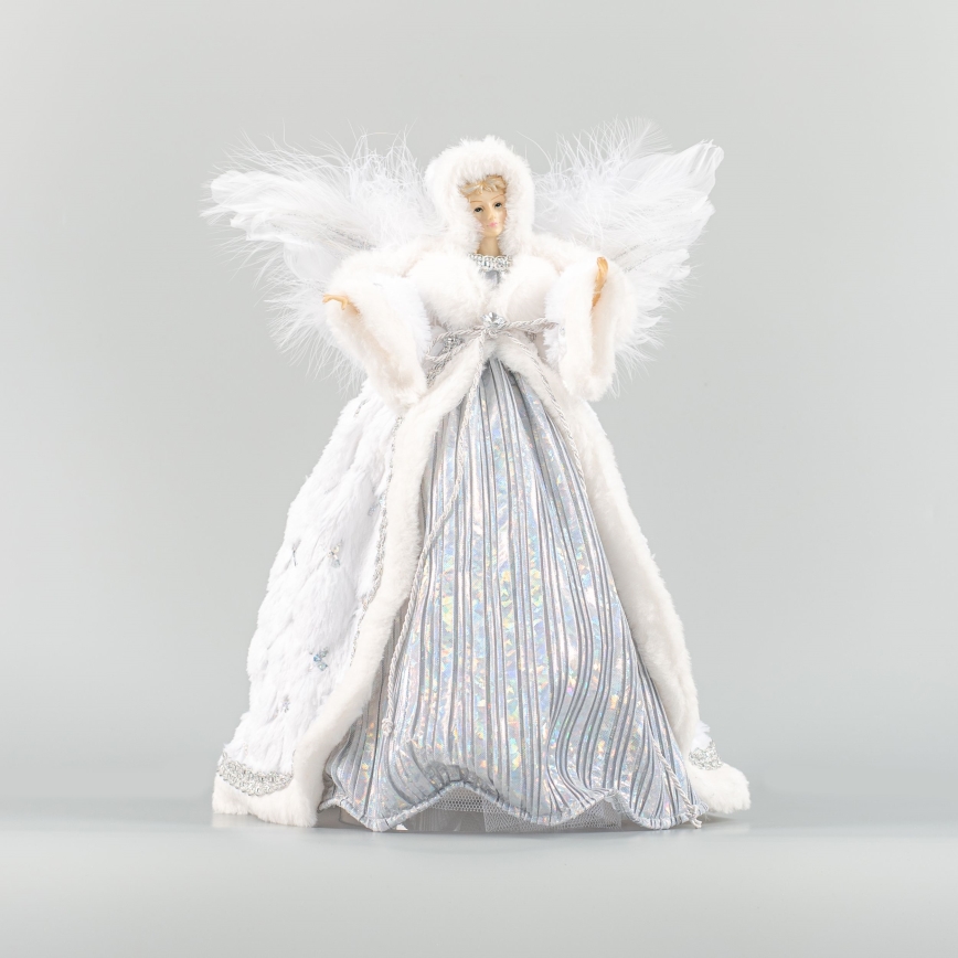 Décoration de Noël 41 cm ange argent