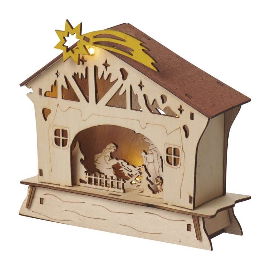 Décoration de noël 4xLED/2xAA