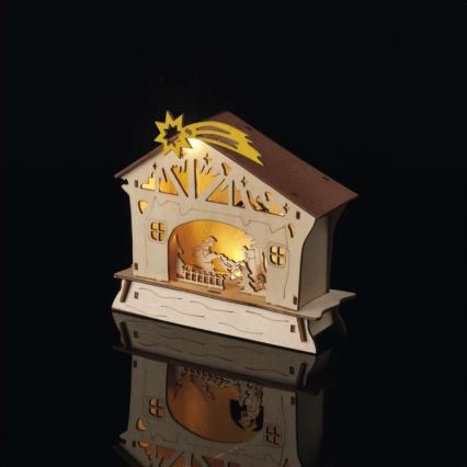 Décoration de noël 4xLED/2xAA