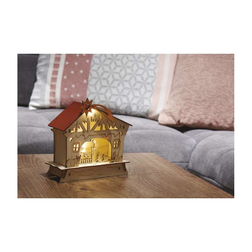 Décoration de noël 4xLED/2xAA