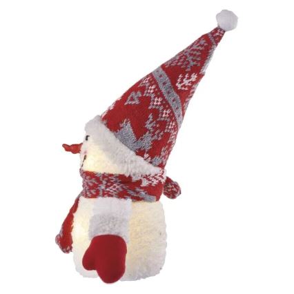 Décoration de Noël 4xLED/3xAAA bonhomme de neige