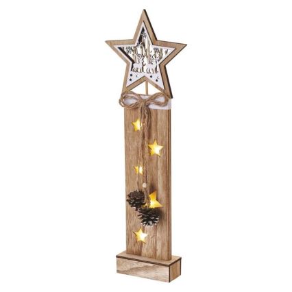 Décoration de noël 5xLED/2xAA étoile