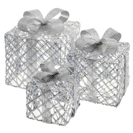 Décoration de noël 72xLED/1,35W/230V argentée