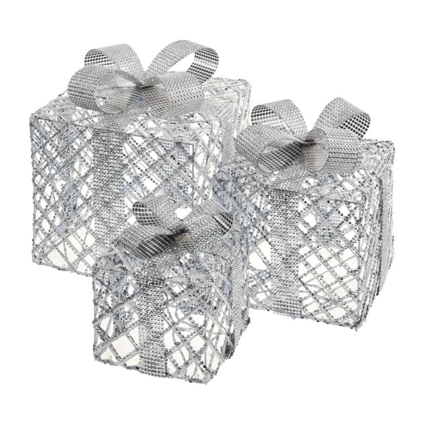 Décoration de noël 72xLED/1,35W/230V argentée