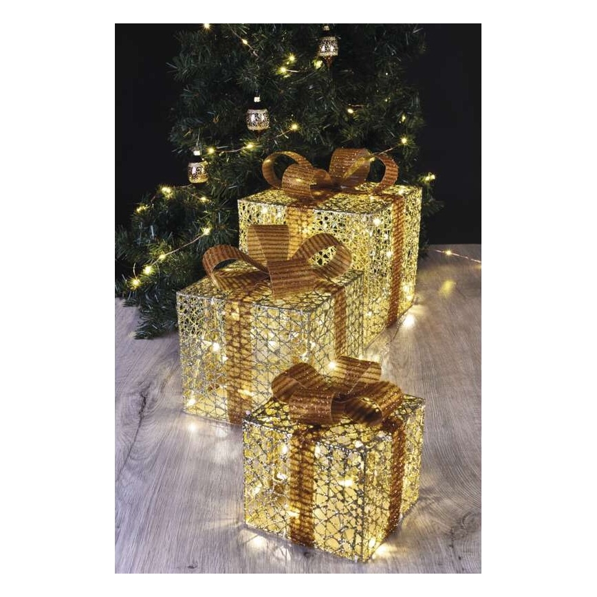 Décoration de noël 72xLED/1,35W/230V dorée