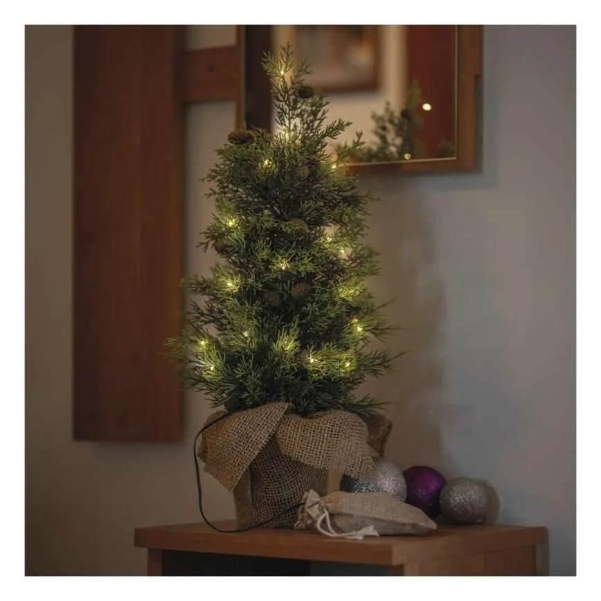 Décoration de Noël à LED, 30 LED / 3 piles AA, IP44