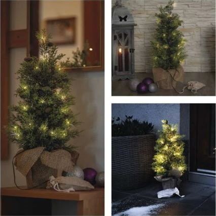 Décoration de Noël à LED, 30 LED / 3 piles AA, IP44