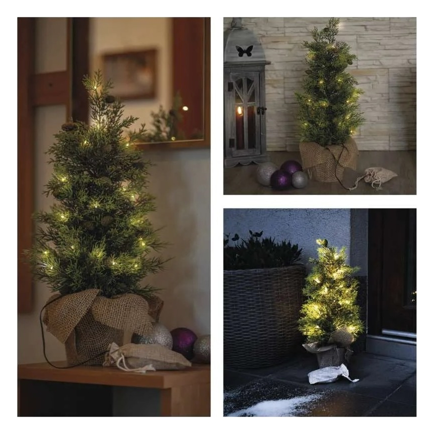 Décoration de Noël à LED, 30 LED / 3 piles AA, IP44