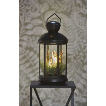 Décoration de Noël à LED, 3x AAA, noire