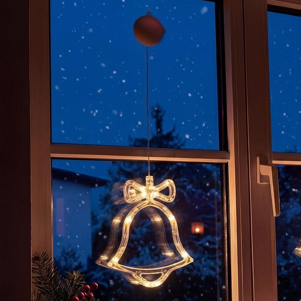 Décoration de Noël à LED LED/3xAAA/blanc chaud clochette