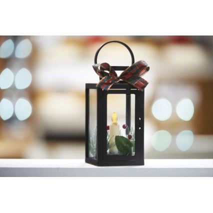 Décoration de noël d'extérieur 1xLED/3xAAA noire
