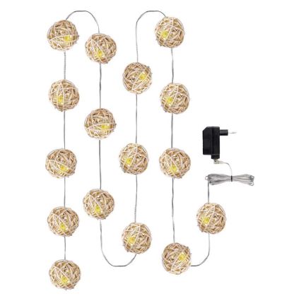 Décoration de Noël d'intérieur IP20 CHAIN 3m 16xLED/1,2W/230V