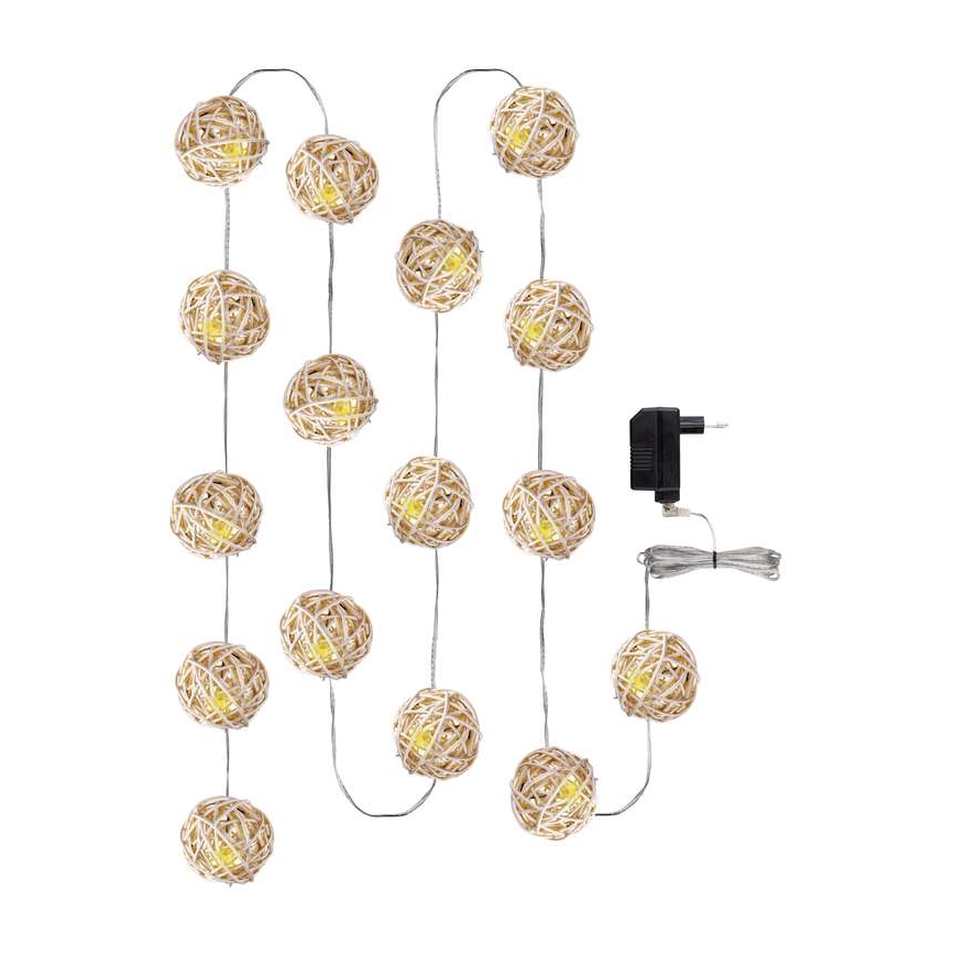 Décoration de Noël d'intérieur IP20 CHAIN 3m 16xLED/1,2W/230V