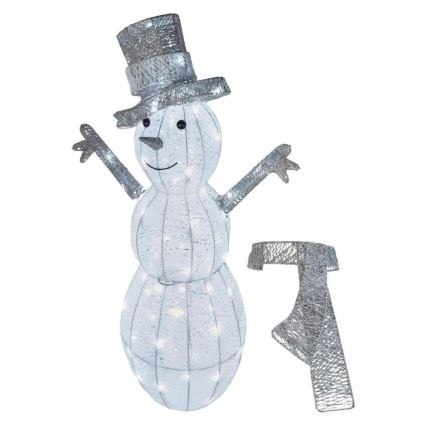 Décoration de Noël extérieure 80xLED/3,6W/230V IP44 82 cm bonhomme de neige