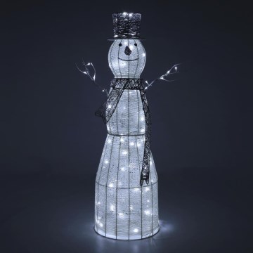 Décoration de Noël extérieure LED/3,6W/230V/blanc froid 124 cm IP44 bonhomme de neige