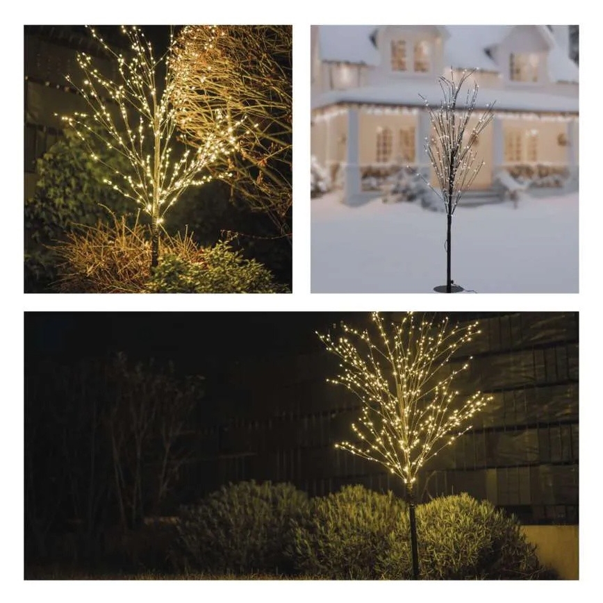Décoration de Noël extérieure LED 600xLED/3,8W/230V 120 cm blanc chaud IP44