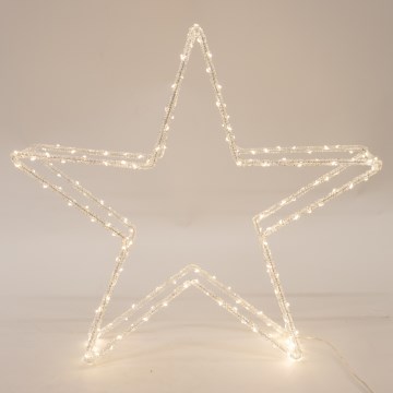 Décoration de Noël extérieure LED – étoile 46 cm, 120 LED, 2,1 W, 230 V, IP44, blanc chaud