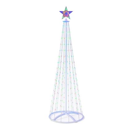 Décoration de Noël d'extérieur LED RGBW dimmable LED/4W/230V 180 cm IP44 sapin + télécommande