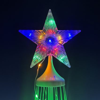 Décoration de Noël d'extérieur LED RGBW dimmable LED/4W/230V 180 cm IP44 sapin + télécommande