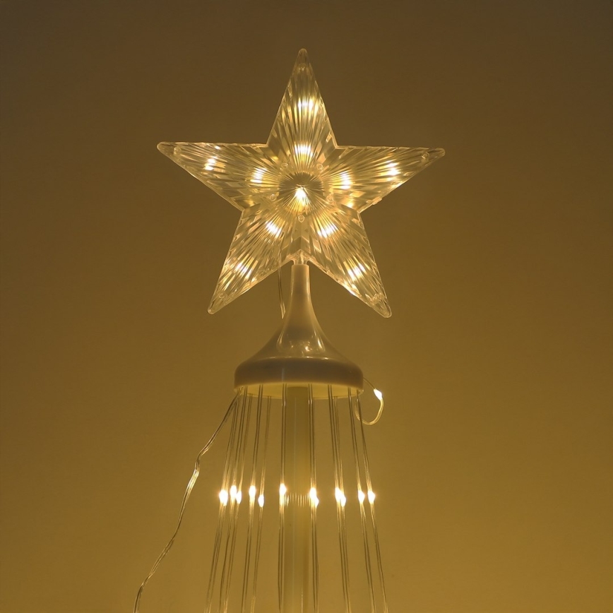 Décoration de Noël d'extérieur LED RGBW dimmable LED/4W/230V 180 cm IP44 sapin + télécommande