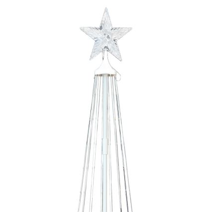 Décoration de Noël d'extérieur LED RGBW dimmable LED/4W/230V 180 cm IP44 sapin + télécommande