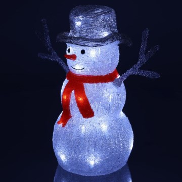 Décoration de noël LED/1,35W/230V IP44 bonhomme de neige