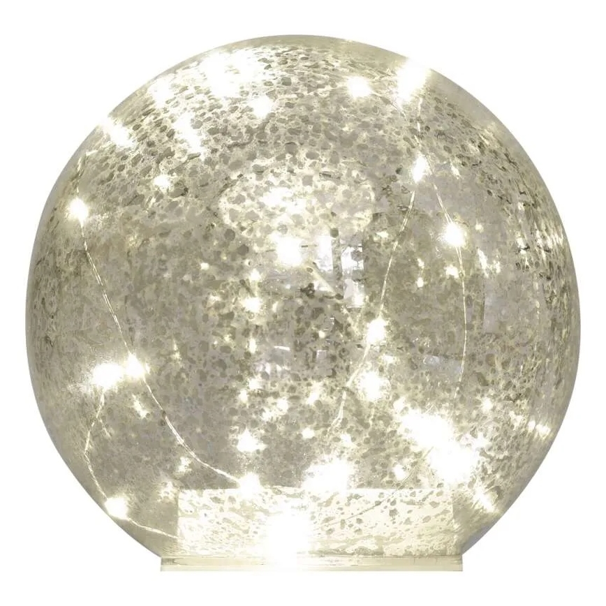 Décoration de Noël LED 20 LED/3xAA, boule Ø 15 cm