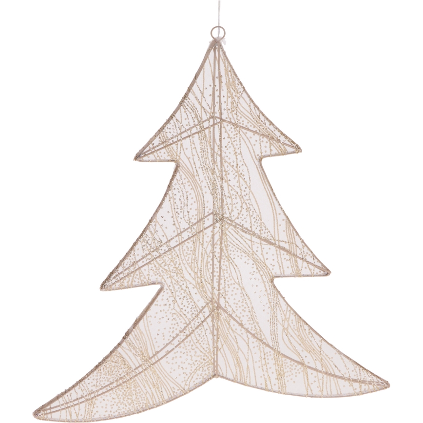 Décoration de Noël LED 260xLED/6W/230V 56 cm blanc chaud sapin/doré