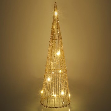 Décoration de noël LED/2xAA 40 cm cône