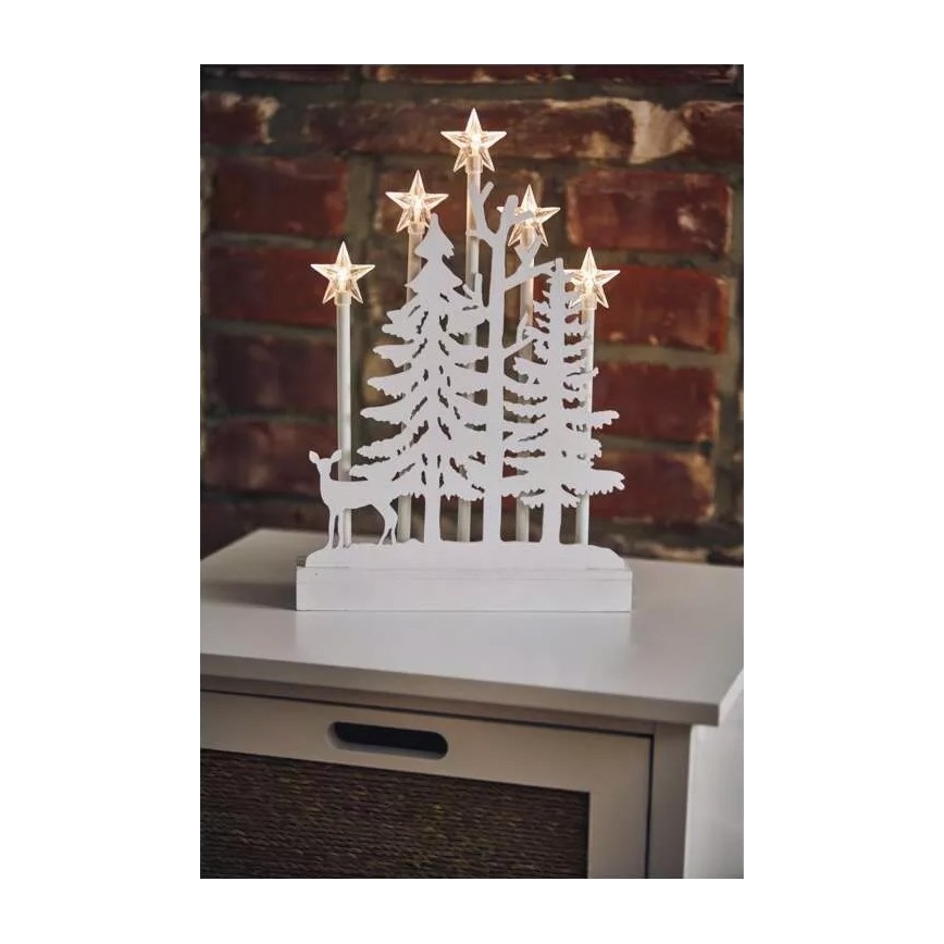 Décoration de Noël LED/2xAA blanc chaud