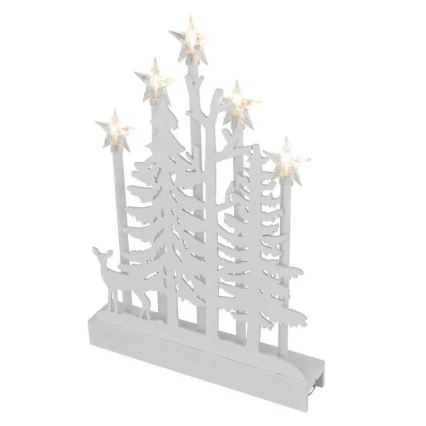 Décoration de Noël LED/2xAA blanc chaud