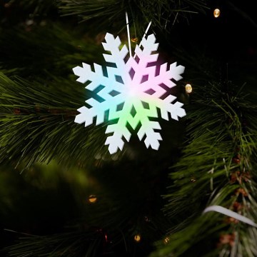 Décoration de noël LED/2xLR41 flocon de neige