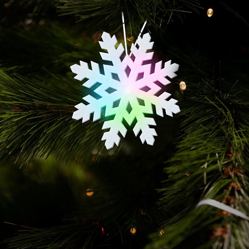Décoration de noël LED/2xLR41 flocon de neige