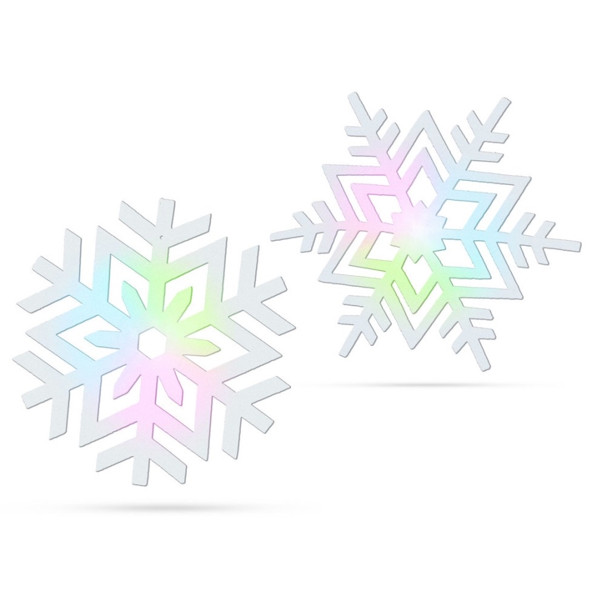 Décoration de noël LED/2xLR41 flocon de neige