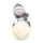 Décoration de Noël LED/2xLR44/blanc chaud bonhomme de neige avec une boule de neige