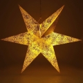 Décoration de Noël LED/3xAA étoile doré