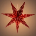 Décoration de Noël LED/3xAA étoile rouge