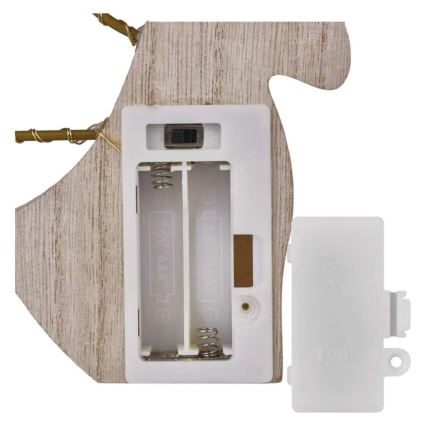 Décoration de Noël LED 8xLED/2xAAA ange